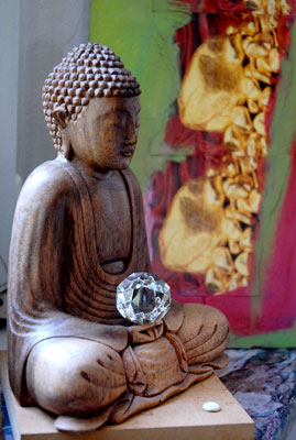 Buddha im Massageraum